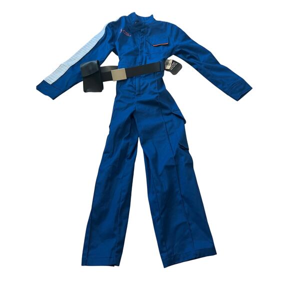 NEW Star Wars Mechanics Jumpsuit Kids Medium Blue Galactic Starcruiser Costume - Picture 1 of 7